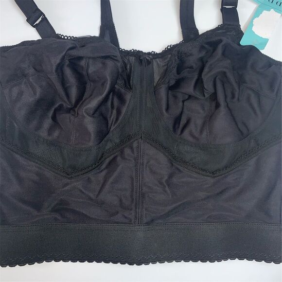 Goddess Women's Longline Bra Black Size 42D Lace - Picture 6 of 6